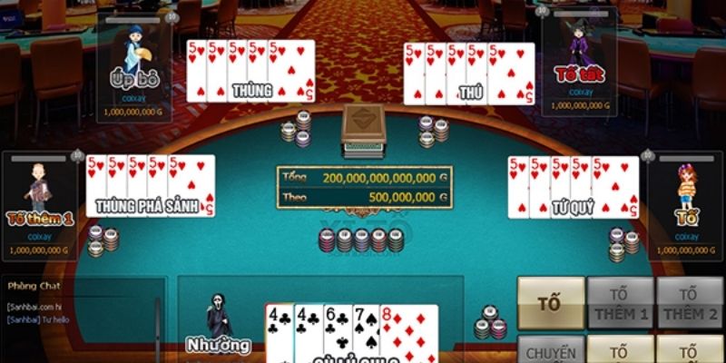 Cách chơi xì tố chuẩn xác nhất khi tham gia tại Jun88 4 xi to 1 2